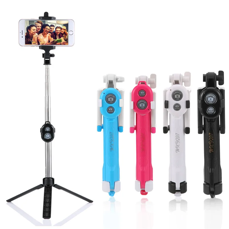 

Bluetooth Extendable Remote Shutter Selfie Stick Tripod Phone Smartphone Selfie-Stick Monopod for Iphone 11 Pro Samsung Huawei