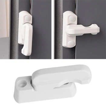 

ergonomic& handle groove design Plastic Steel T-lock Barn Window Door Safety Handle Anti Theft Lock Pull Latch