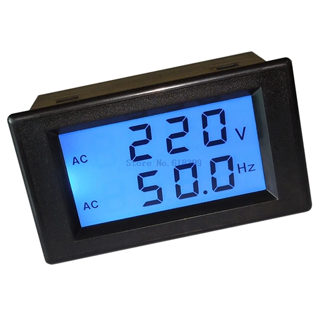 

A7-- AC 80-300V Voltage Digital Monitor LCD Dual Display Voltage Frequency Meter Counter Industrial Control
