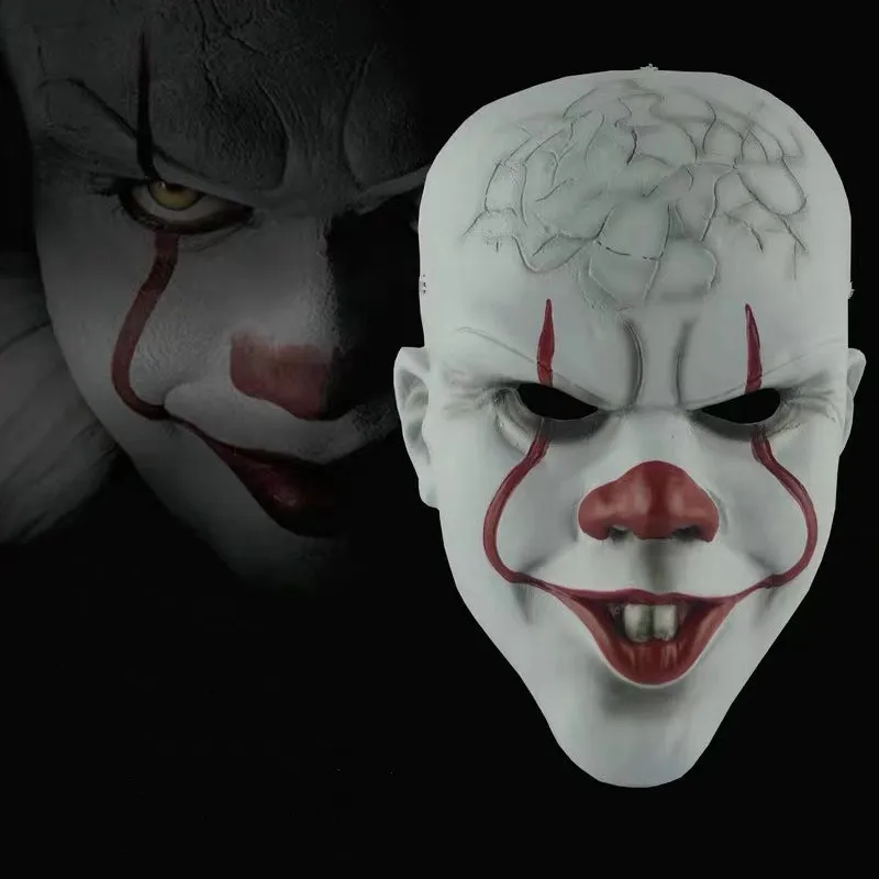 

Halloween Masquerade Masks Movie Clown Back Soul Cos Head Cover Crazy Rubber Masks Creepy Party Mask