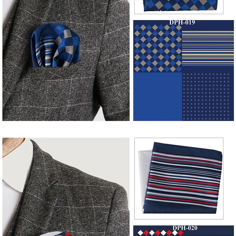Tailor Smith New 30x30cm Pocket Square Paisley Pocket Square Fashion Men Handkerchief Floral Strip Handkerchief Pocket Men