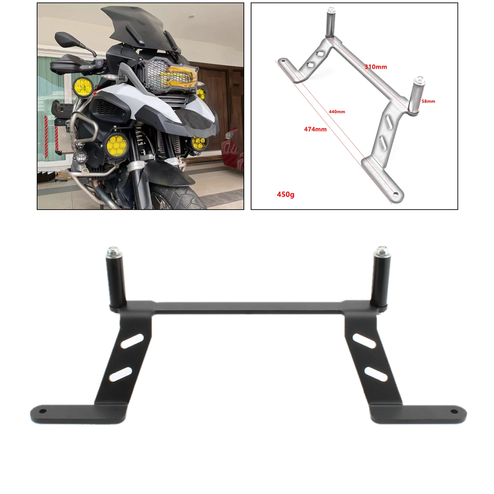 Fog Light Bracket Holders Support for BMW R1200GS LC R 1200 GS R1250GS 1250 |