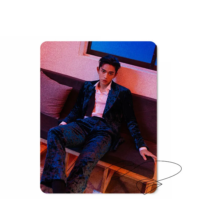 KPOP SuperM игровой Настольный коврик для мыши, Мини альбом Super M KAI LUCAS TAEMIN TAEYONG BAEKHYUN TEN MARK 26*20 см - Цвет: LUCAS