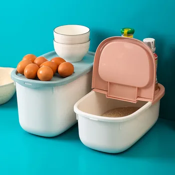 

Multifunction Food Grade Sealed Jar Moisture-proof Pest Control Airtight Plastic Storage Container Household Storage Tools