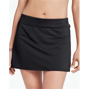 

Fashion Solid Color Short Skirt Women Summer Beach Short Mini Skirts Female Sexy Party Conservative Mid Waist Bottoming Skirt