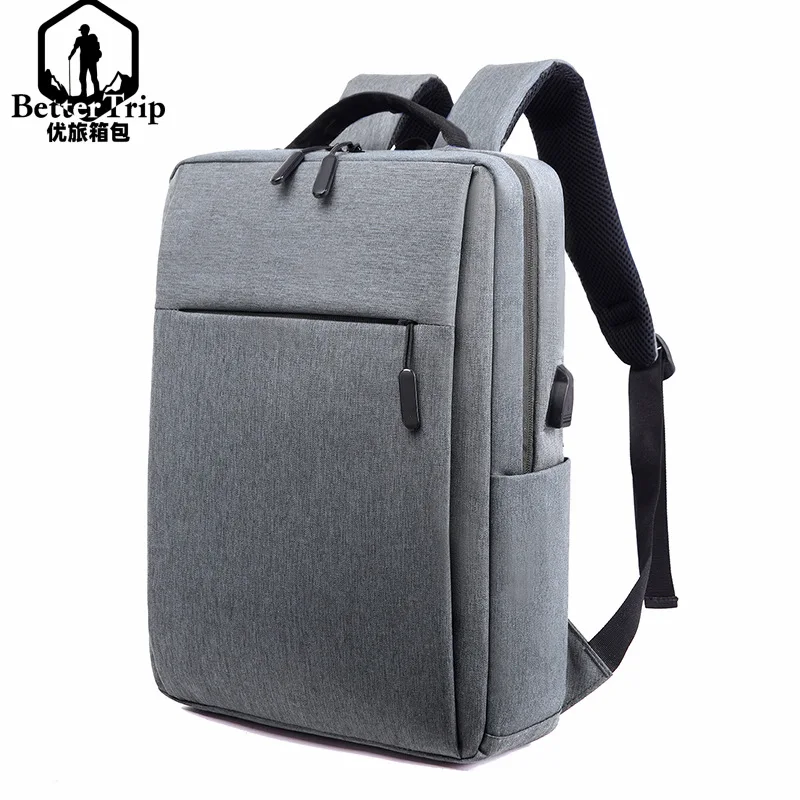 

New Style Waterproof Relaxation Oxford Cloth Travel Backpack USB Charging Simple Large Capacity Laptop Computer Backpack