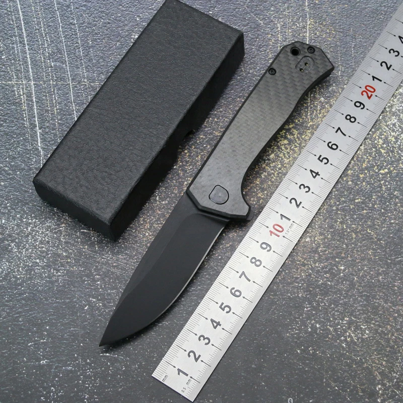

TIGEND 0804CF CTS 204P blade Titanium CF handle Flipper folding knife knife Outdoor camping hunting pocket fruit knives EDC tool