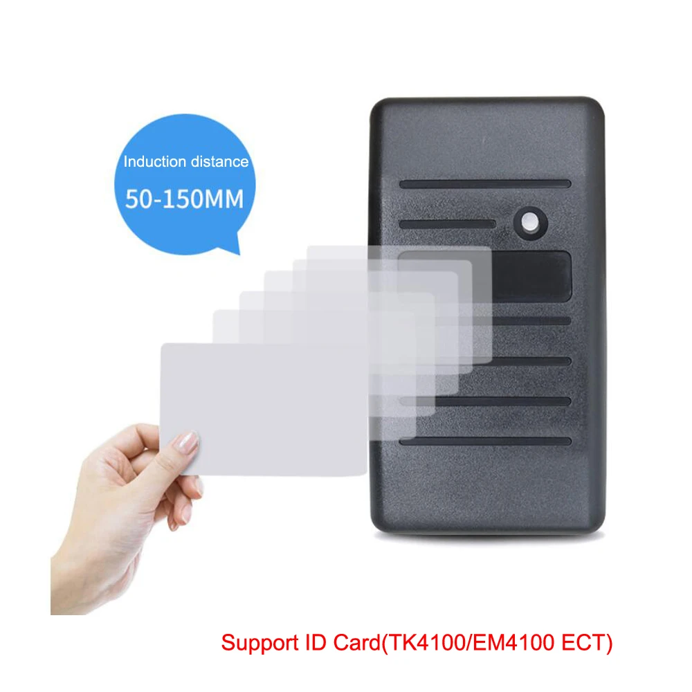 EVTSCAN Security RFID Card Access Control Reader 125KHz Wiegand 26/34 Waterproof Gray IC13.56Mhz 
