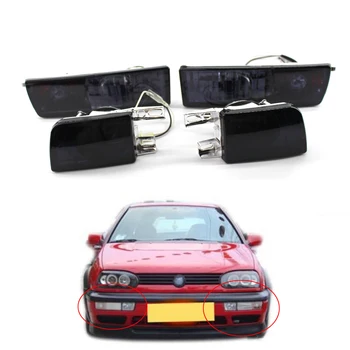 

Smoke Front Bumper Fog Lamp Signal Lights Fit for VW Jetta Golf MK3 1993-1998 Gray Lens
