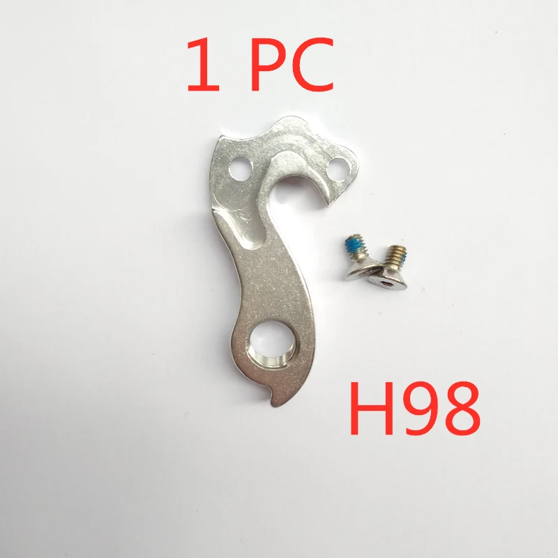 WGH98P1 1 шт. Экипировка велосипедиста вешалка MTB дорожный велосипедная Экипировка задний велосипедный переключатель хвост крюк с болтами - Цвет: WGH98P1
