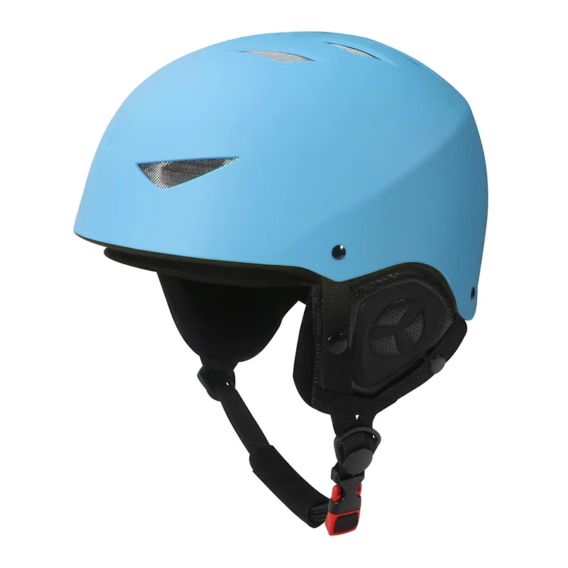 QUESHARK полнопокрытый лыжный шлем интегрально-Формованный Crashproof снег шлем сетка дышащий ухо теплый Скейтборд Сноуборд шлем - Цвет: L