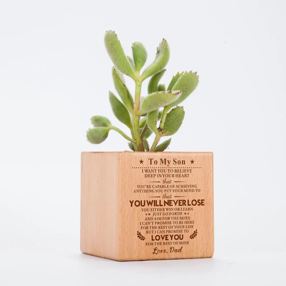 

Dad To Son, I’ll ALways Be There For You Any Way I Can Engraved Plant Pot