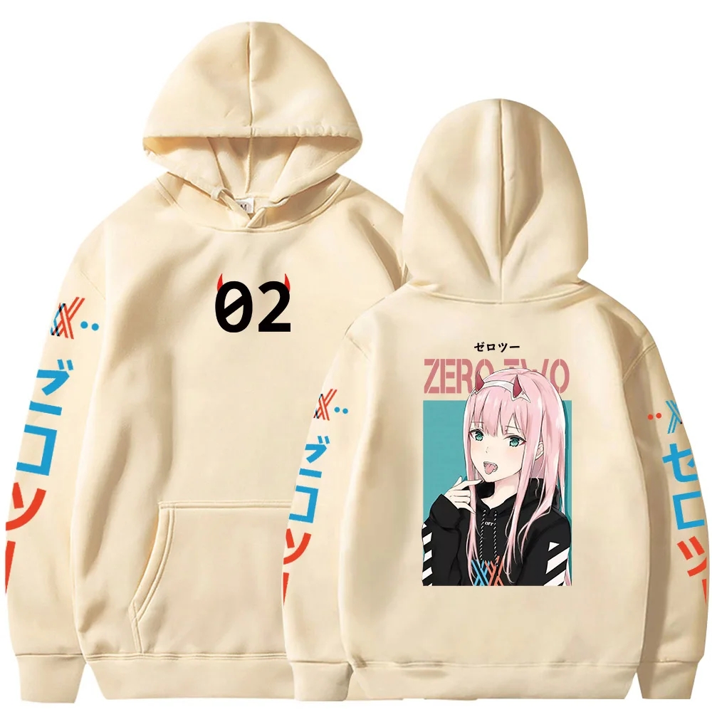 Zero Two 02 Sweatshirts Cozy Tops Long Sleeve Hooded Streetwear Anime Darling in the Franxx Hoodie 5 H039c8d78e93b4d589cdad53d8e70aacaV