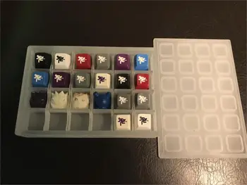 

2.5cm Acrylic Keycaps Universal Storage Box For OEM SA Mechanical Gaming Keyboard Resin ABS PBT Metal Keycaps Compartment Case