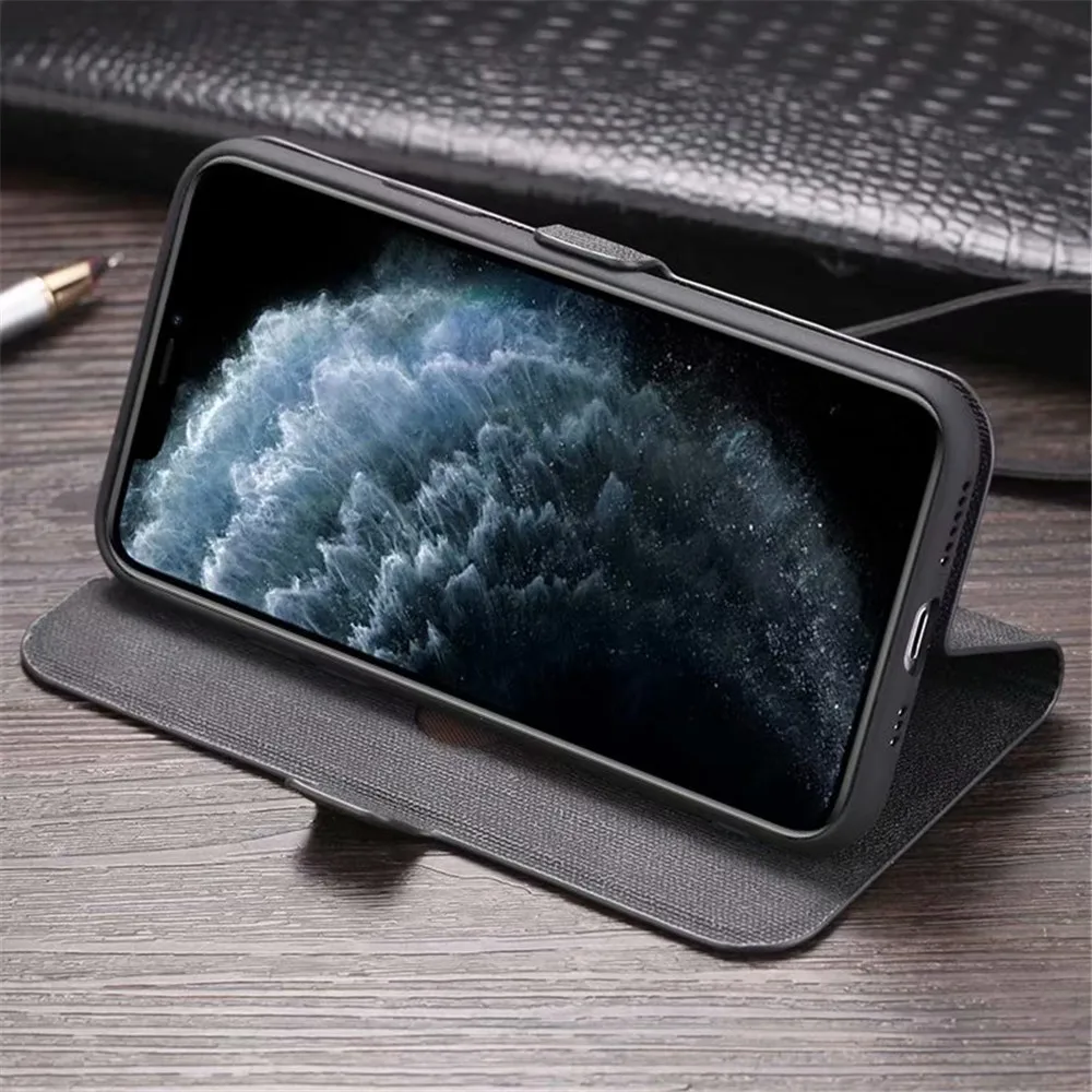 Классический Флип кожаный чехол для iPhone 11 Pro XS Max XR X 8 7 6s Plus чехол Ретро 3D тиснение ткань задняя крышка для iPhone 11 чехлы