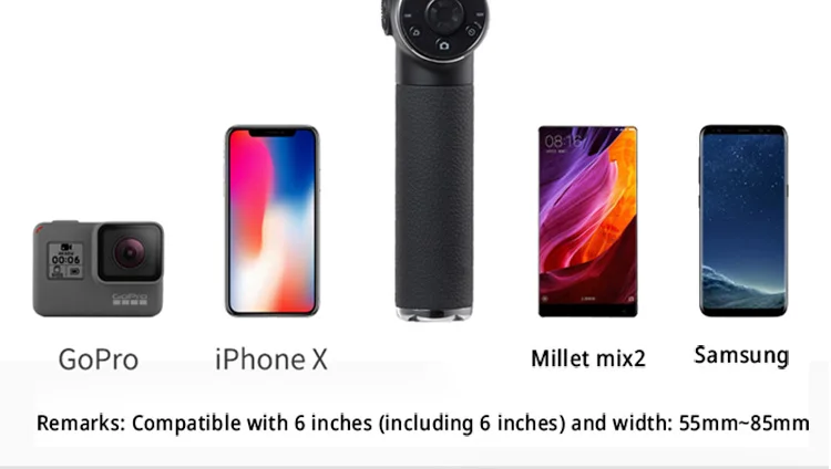 AFI V5 3-осевой ручной шарнирный стабилизатор для камеры Gopro смартфон для iPhone Xs Max Xr X, 8 Plus, 8, 7, 6 samsung S9 S8 Gopro экшн Камера