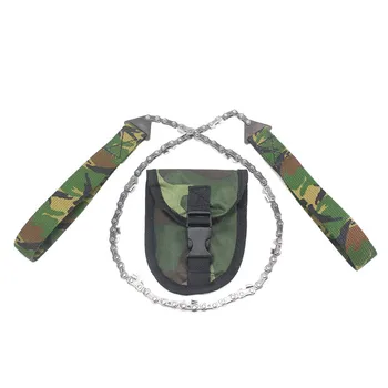 

Hand Zipper Saw Outdoor Self Defense Camping Portable Emergency Survival Tool Manganese Steel Protective Safety Wire Saw 103cm