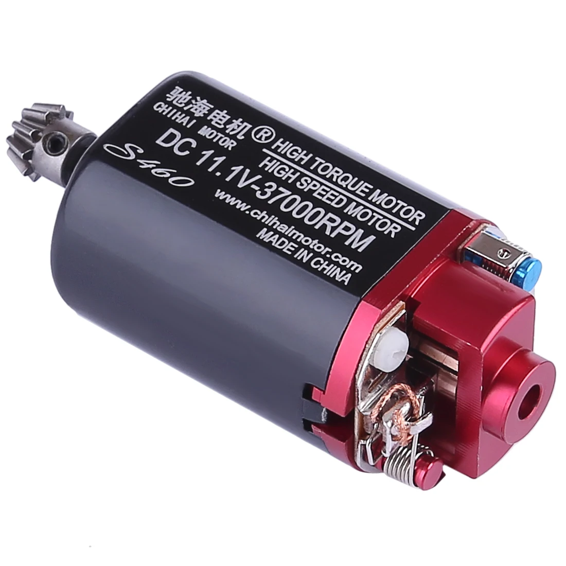 CH S460 Aluminum Alloy Back Cover Carbon Brush Hi-Speed Motor+ Metal D Shape Motor Gear for JM Gen.8 M4A1 Modification