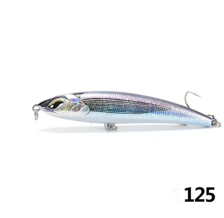 GX 125 Thru-Wire-conitioning Tuna GT морская рыба лазерная поверхность Тонущая большая приманка-карандаш океанская лодка 115 мм/150 мм/185 мм Жесткая приманка Para Pesca - Цвет: GX 125