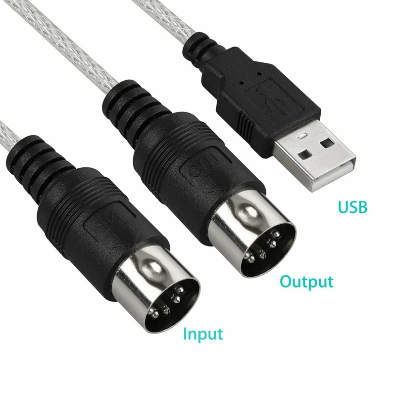 MIDI USB кабель Конвертер Коннектор ПК для синтезатора музыкальная клавиатура
