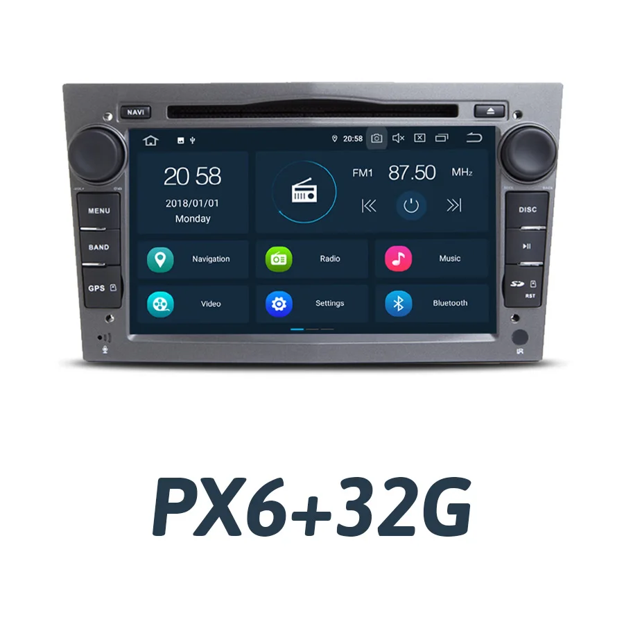 gray-4G-64G DSP PX6 ips Android 9,0 4 Гб ОЗУ 64 ГБ Автомобильный dvd-плеер gps карта радио для Opel Zafira Vectra Antara Astra Combo Corsa Meriva Vivaro - Цвет: gray-4G-64G