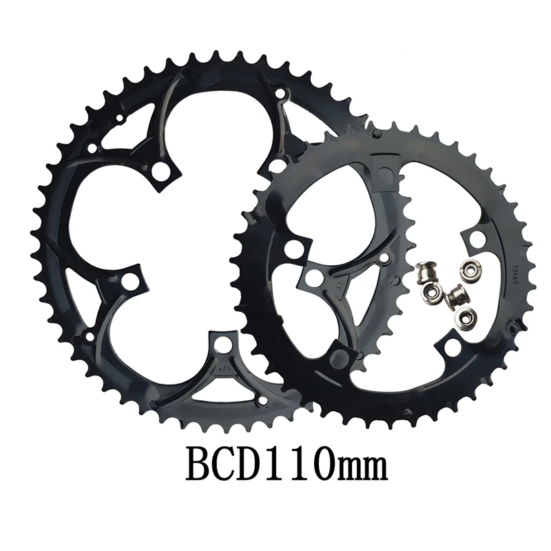 42T 52T 110BCD Road Bicycle Chainwheel Single Speed Steel