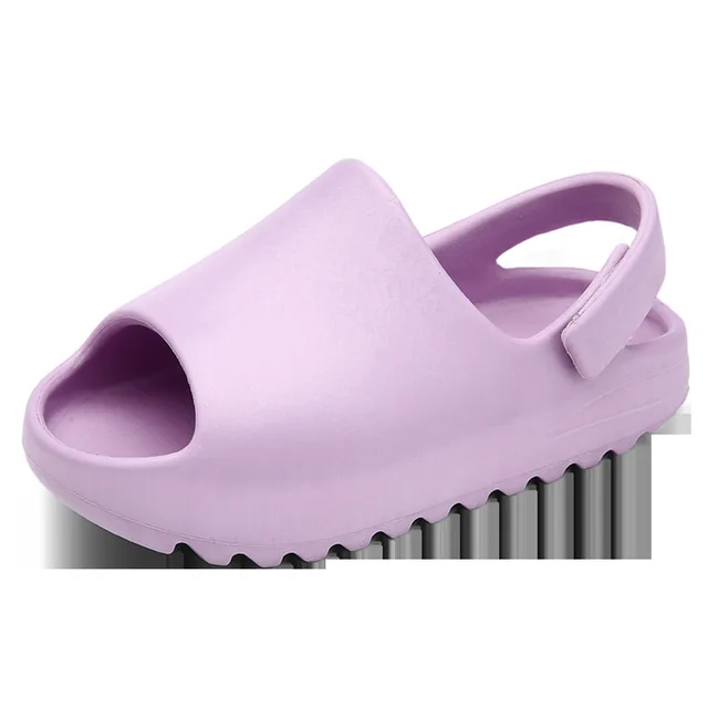 Baby Toddler Kids Adults Slip-On Fashion Sandals Boys Girls Foam Beach Summer Slides Bone ResinChildren Lightweight Water Shoes Purple