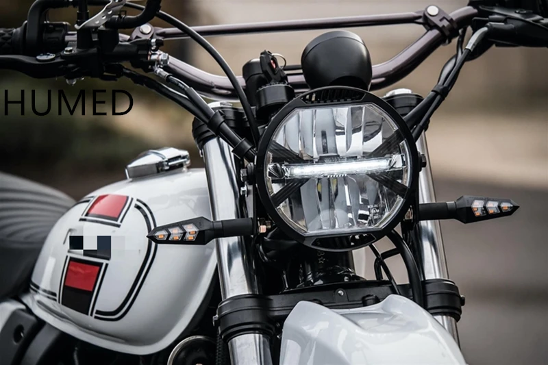 Universal Motorcycle Modern retro style modification LED headlight driving light CR150 AC300 502