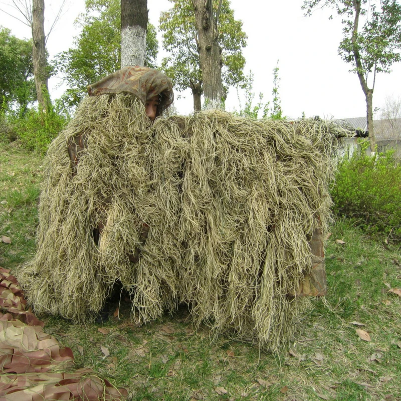 Открытый охотничий костюм Ghillie Одежда Ghillie Топ Мужской камуфляж охотничий костюм Gilley открытый джунгли охотничий плащ пончо