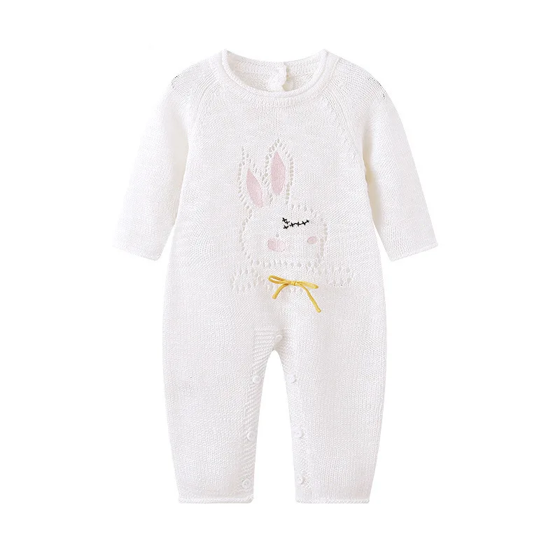 

JOYINPARTY infantil Newborn Baby hollow sweater knit Romper Sweet Cute Rabbit Baby Clothes roupa infantil menino recem nascido