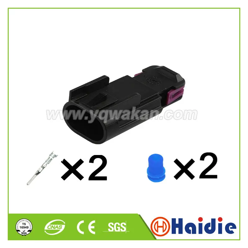 5sets GT Delphi 2pin black electric wire harness plug waterproof auto connector 15326806 13510099 | Обустройство дома