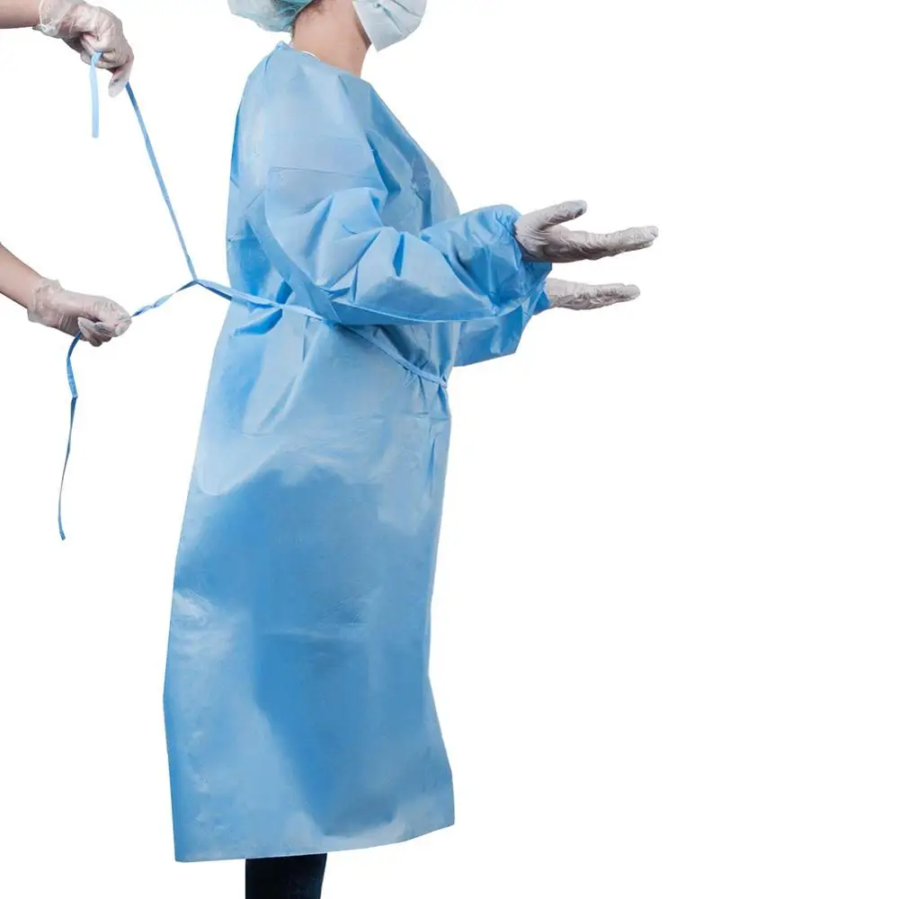 10pcs-Disposable-Coverall-Dust-Spray-Suit-Siamese-Non-woven-Dust-proof-Clothing-blue-Labor-Safely-Security