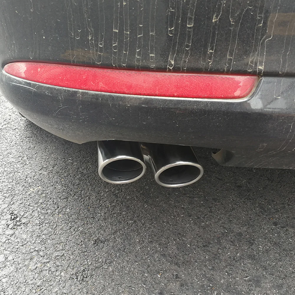 1 шт. двойной глушитель выхлопной трубы наконечник для Skoda Octavia 2007 2010 2011 2012 2013