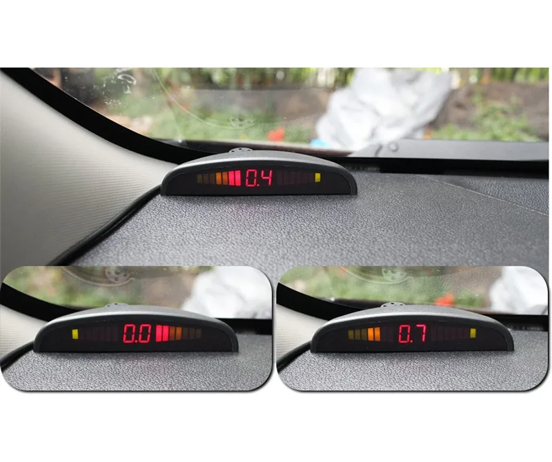 Greenyi 車の反転レーダー,ledディスプレイ,パーキングセンサー,8つのセンサー,反転検出システム,パークトロニックシステム|led  display parking|sensor reversedisplay parking - AliExpress