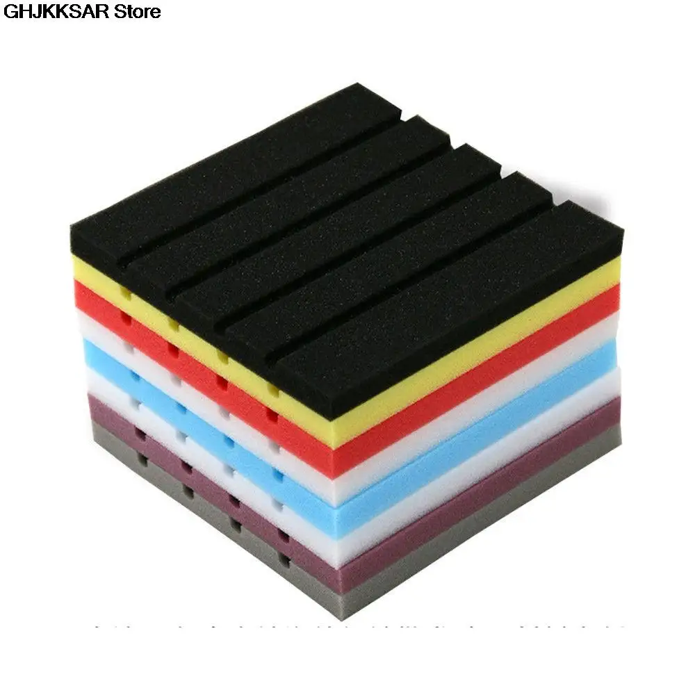 Stickers Sponge Studio Foam Treatment Excellent Sound insulation Sticker Decoration Acoustic Panels Soundproof Wall 25*25*2cm |