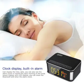 

MUSKY Portable Wireless Speaker Bass Stereo Sound Durable Design Support FM Radio TF Card 4000MA Built-in Battery Bluetooth