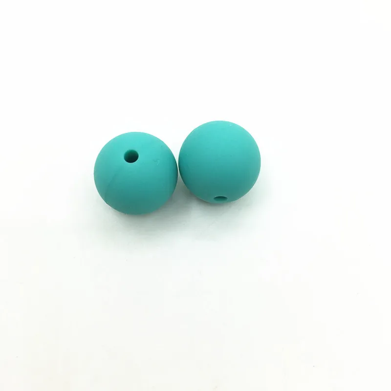 Пищевой силиконовый Бисер для зубов DIY ожерелья для браслетов младенцев Прорезыватели для зубок(грызунки) ожерелья-прорезыватели ювелирные изделия 500 шт./партия - Цвет: turquoise