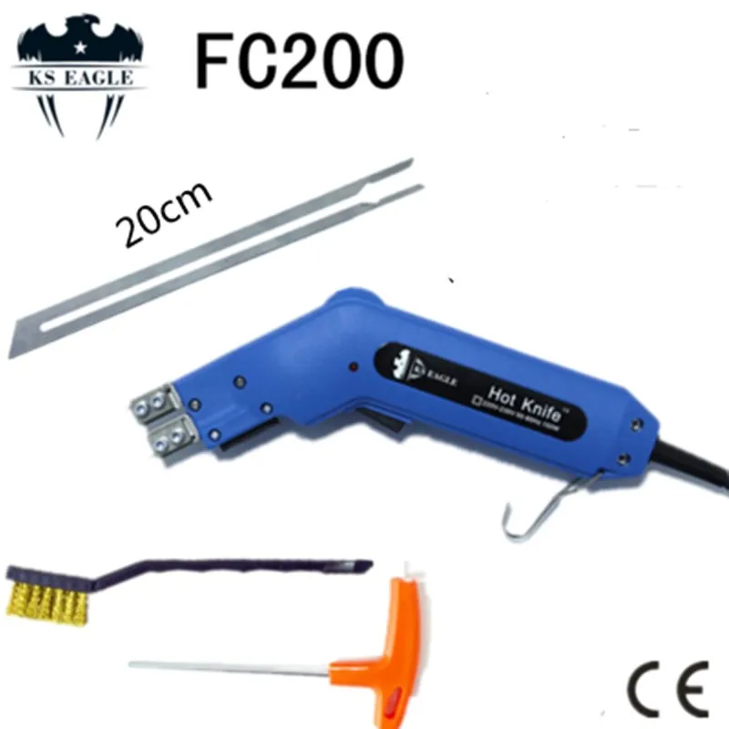 200 W Electric Foam Heat Wire Tool Grooving Cutter Blades Various Kit New Hand Hold Heating Knife Cutter Hot Cutter 20 Cm Blade ceramic internal heating element 230v 1550w ceramic heating core hot airgun heater spare parts 142 717 for various welding work