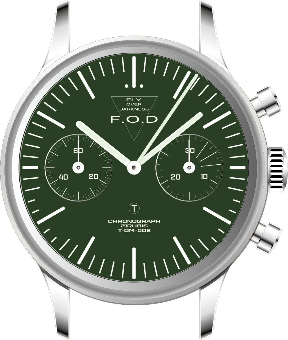 メルクール Fod Fliger パイロット機械式クロノグラフメンズウォッチタイプ B 航空時計 Mechanical Watches Aliexpress