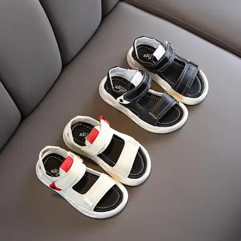 

Summer new 2020 children barefoot sandals boy soft bottom beach shoes anti-kick toddler functional sandals