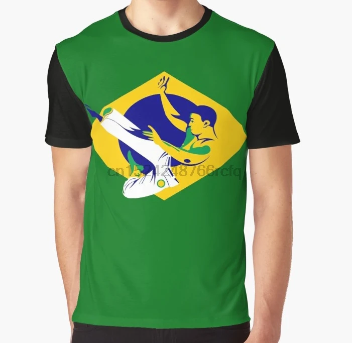 All Over Print 3D Women T Shirt Men Funny tshirt Capoeira Fighter Graphic T-Shirt | Мужская одежда
