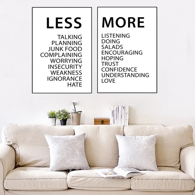 Hot Puisi Bahasa Inggris Huruf Lebih Sedikit Lagi Kanvas Lukisan Koridor Rumah Asrama Kamar Tidur Dekorasi Lukisan Minyak Poster Dan Cetakan Aliexpress Rumah Taman