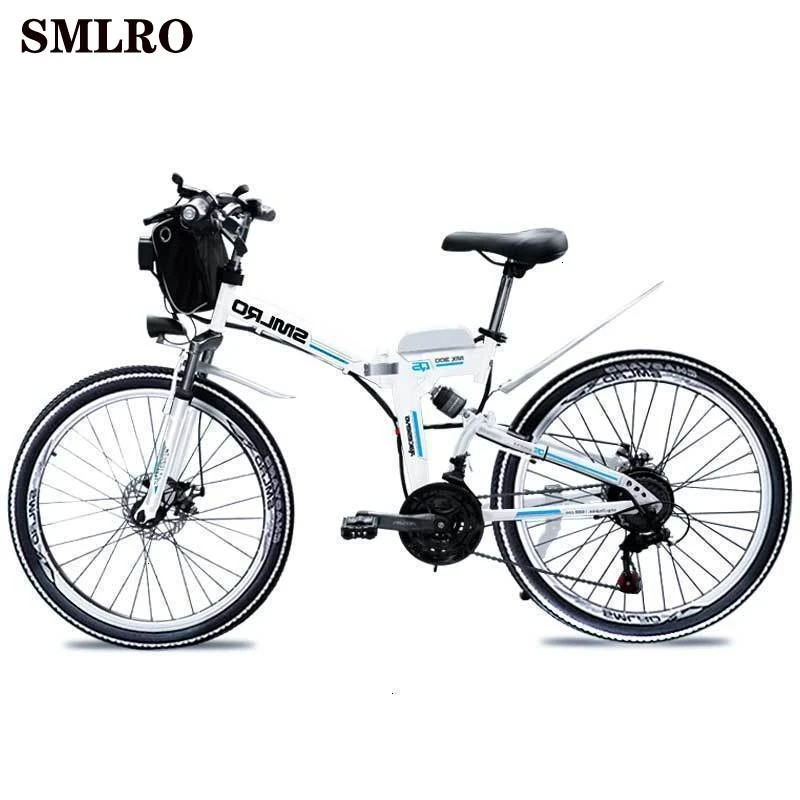 

Smlro 2019 High Mx300 Quality 48v Folding Electric Bike/ Electric Bicycle 10ah Battery Ebike Electric Motorcycles E Bike
