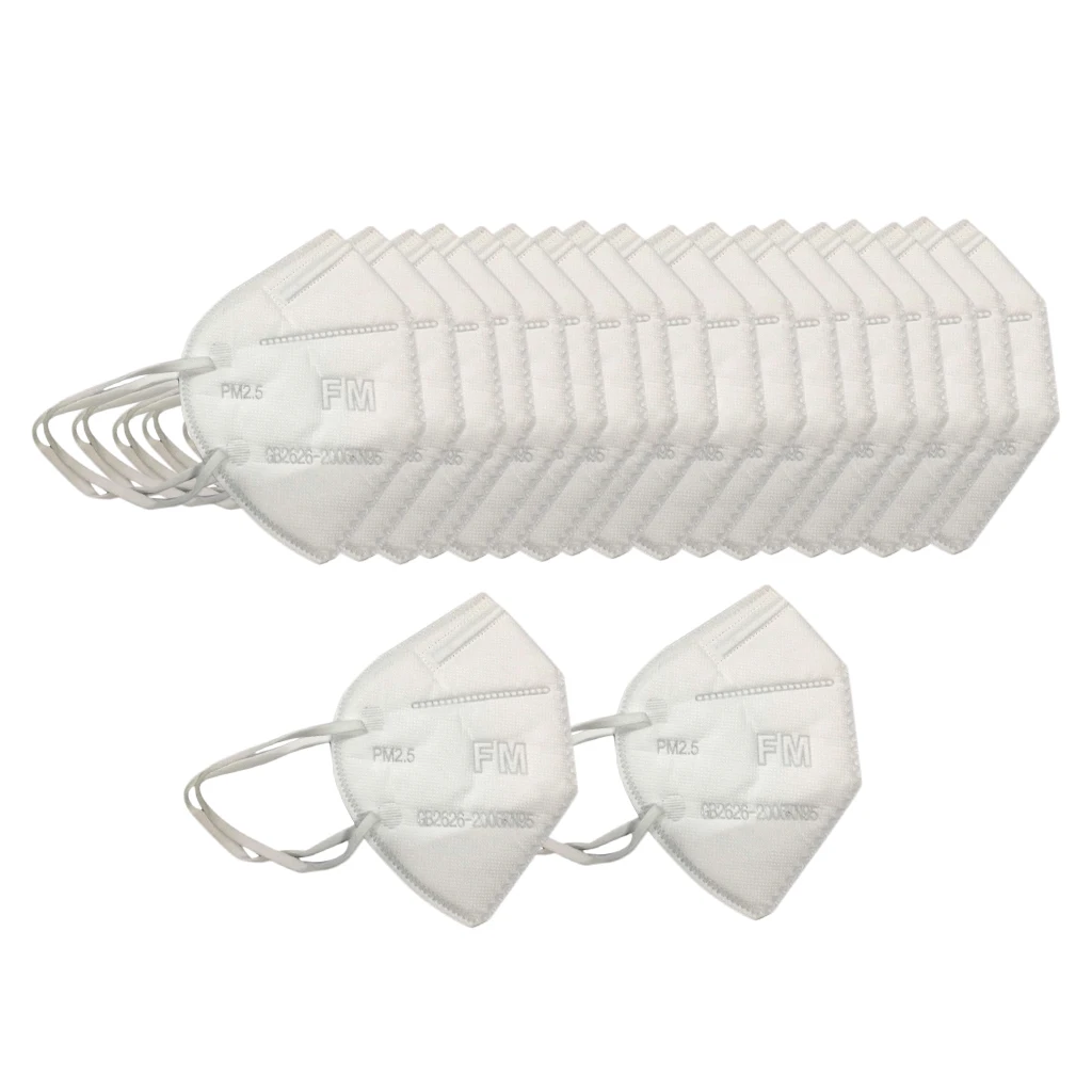 

20PCS Half Face Mask Professional KN95 Masks Filtration Dust Proof Mouth Muffle Non woven Bags Pouch Face Mask