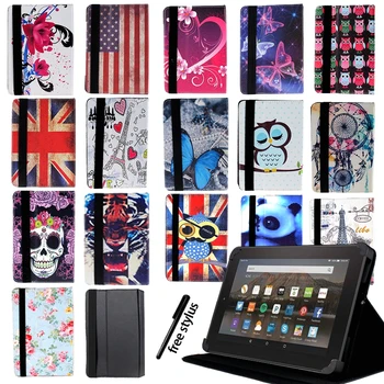 

Multicolor Folio Leather Pu Stand Case Cover for Alcatel 8 / 10 Inch Tablet Wearable Anti-Dust Protective Case