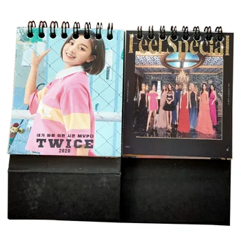 

2020 Cartoon Mini KPOP TWICE Desktop Paper Calendar Dual Daily Scheduler Table Planner Yearly Agenda Organizer
