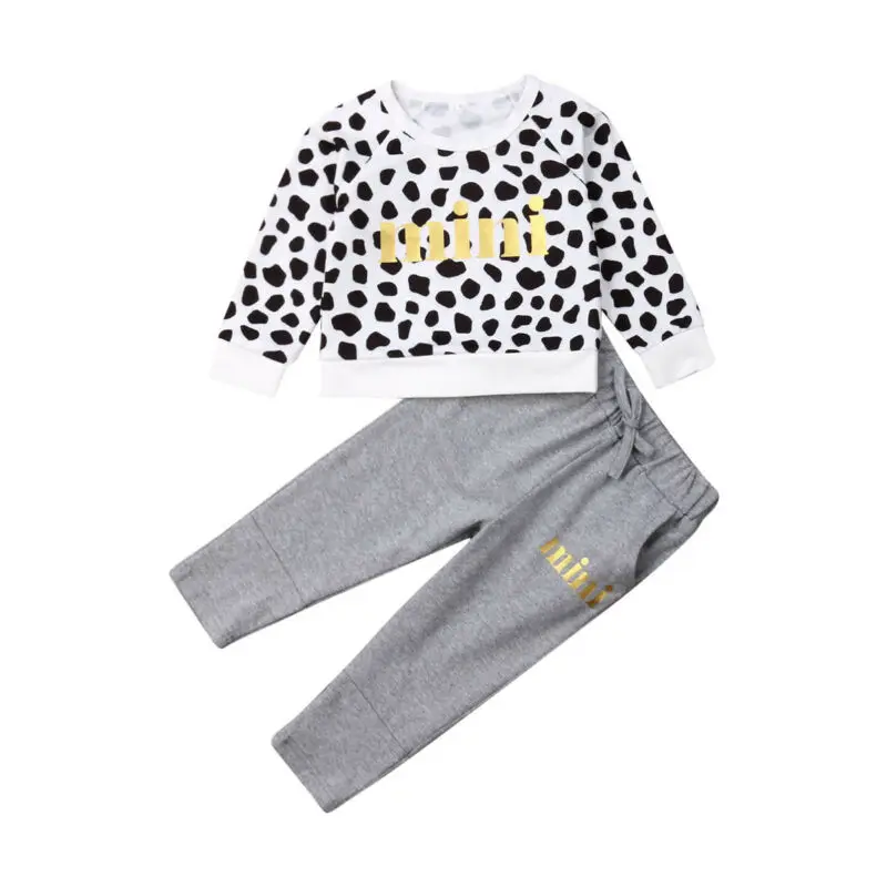 

Autumn Clothes 2019 Toddler Kids Baby Girls Clothes Sweatshirt Tops Pant Leggings Outfit Set 0-4 Y