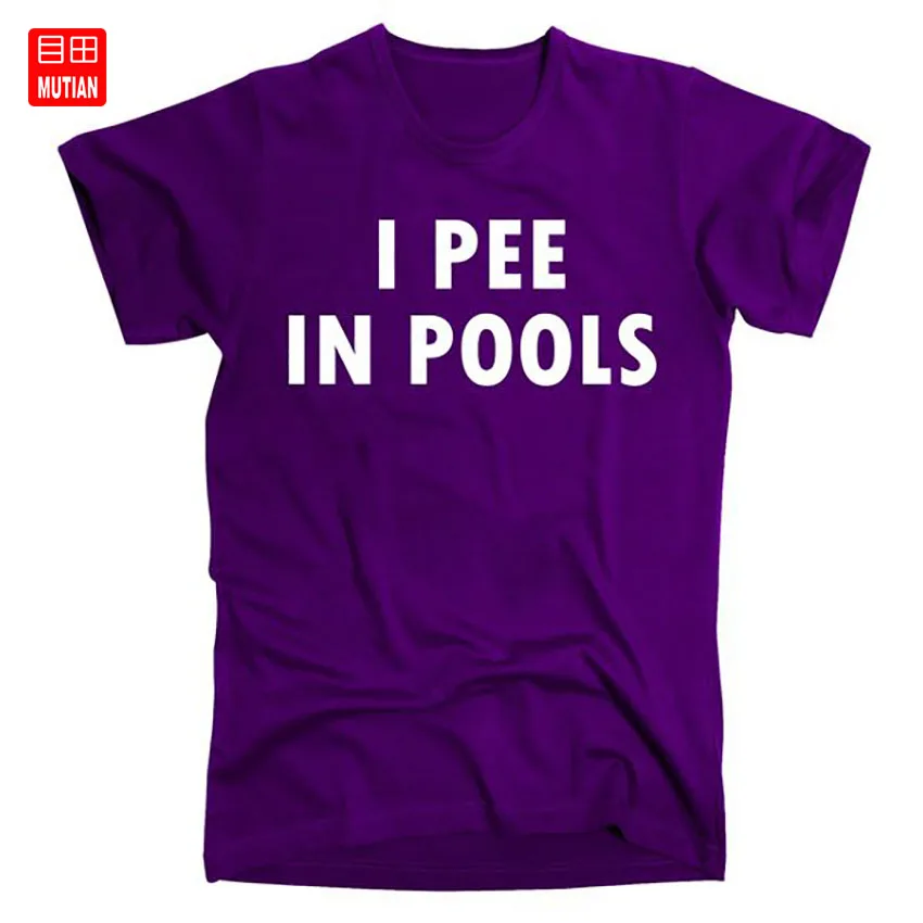 I Pee In Pools T-shirt Funny Sayings Memes Funny Meme College Humor College  Party Pool Pool Parties T-shirts AliExpress