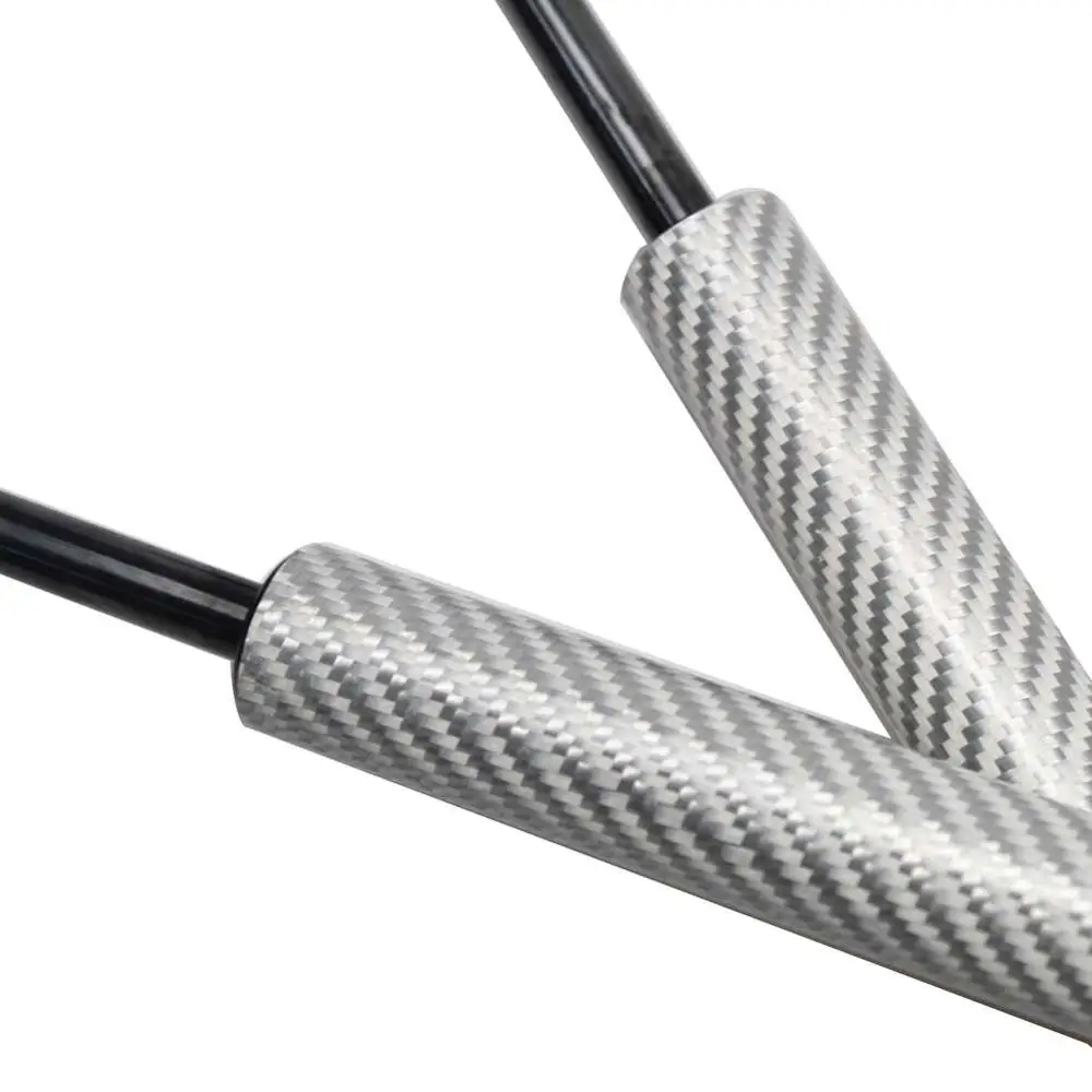 Siver carbon fiber 2 шт. газовые стойки багажника Пружинные подъемные опоры для Toyota Landcruiser серии 100 для Lexus LX470 1998-2007 510 мм - Цвет: Siver carbon fiber