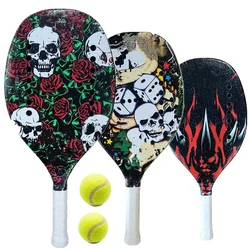 Camewin TOP Carbon Fiber Raquete De Beach Tennis Racket Soft EVA Surface Raqueta Pala Padel Tennis Bag Adult Equipment